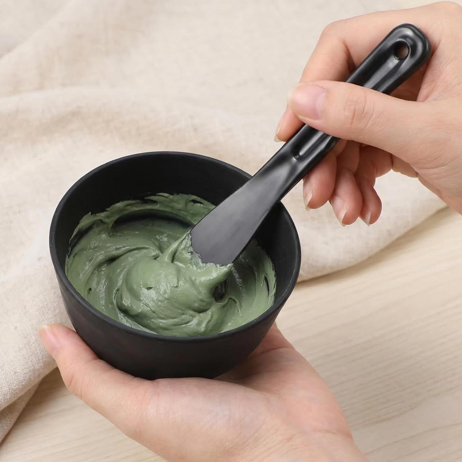 Face Mask Skincare - مجموعة أوعية قناع الوجه السيليكونية، عصا